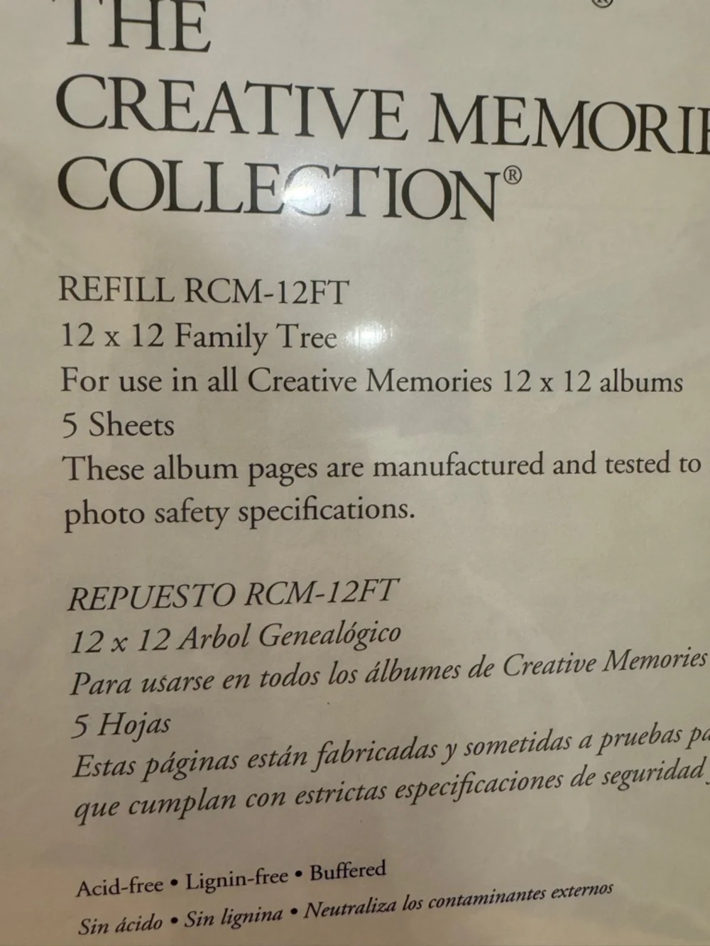Creative Memories plastic new